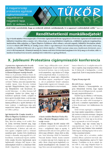 Rendíthetetlenül munkálkodjatok! 1